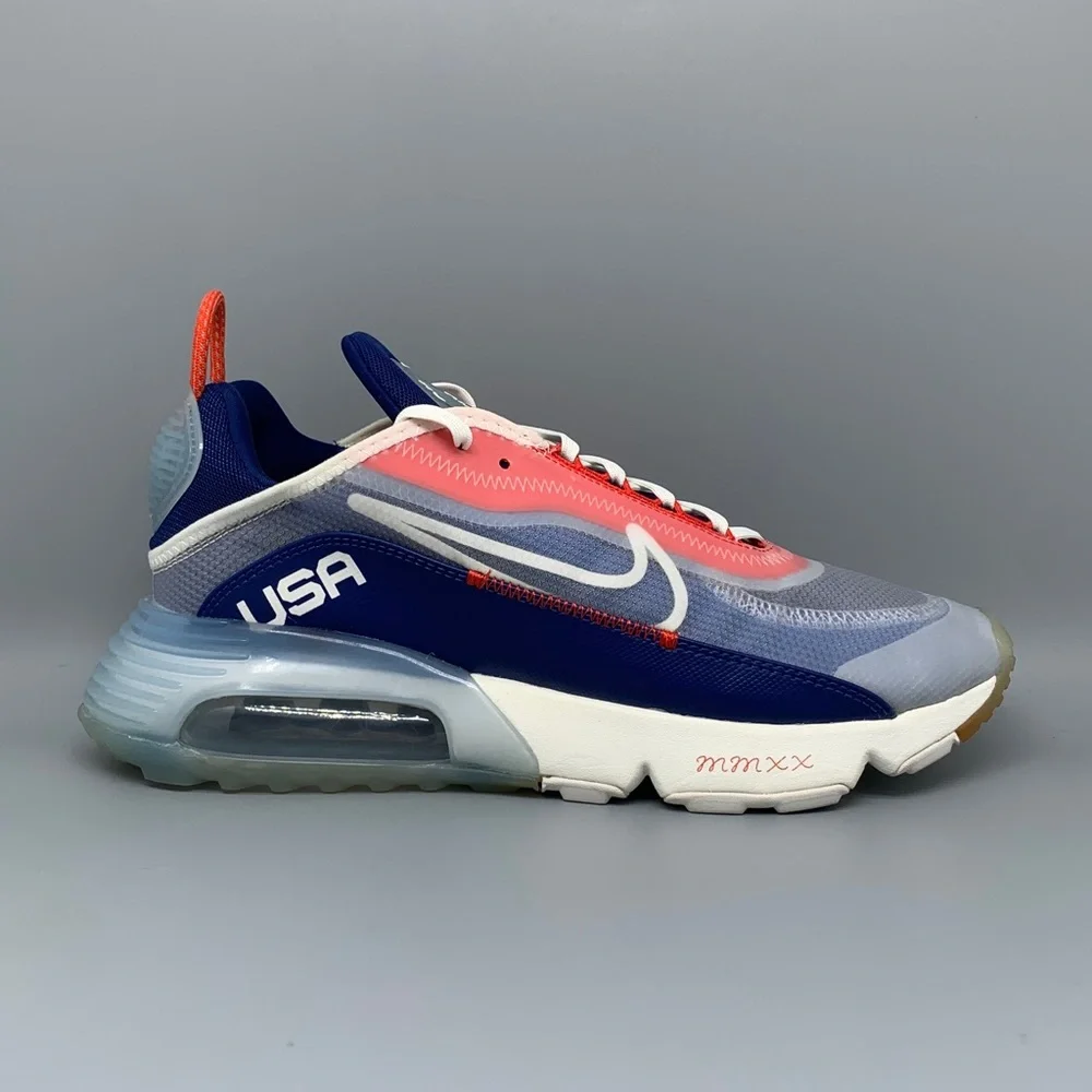 Nike Air Max 2090 USA Red White Blue Running Shoes CT2010-100 Men’s‎ Sz 9.5